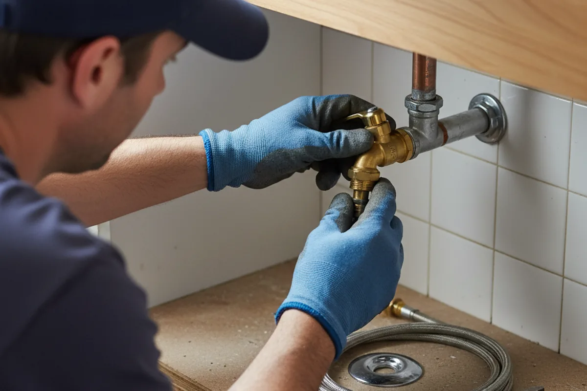 Shutoff valve and fitting work during Emergency Plumbing in Lynnfield